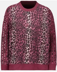 adidas - Leopard Print Crew Sweat - Lyst