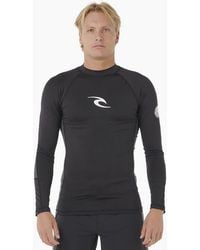 Rip Curl - Rip Curl Waves Icon Long Sleeve Rash Vest - Lyst