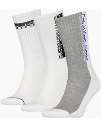 Calvin Klein - Jeans 3-Pack Mixed Logo Athleisure Sports Socks - Lyst