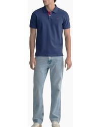 GANT - Polo Pique Shirt Short Sleeve Casual Cotton Top - Lyst