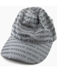 Emporio Armani - All Over Logo Cap - Lyst