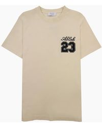 Off-White c/o Virgil Abloh - Off 23 Logo Slim S/S T Shirt Angora - Lyst