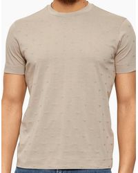Emporio Armani - Micro Eagle All Over Slim Fit T-Shirt - Lyst