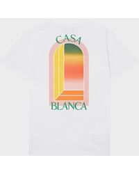 CASABLANCA - Gradient L'Arche Short Sleeve T-Shirt - Lyst