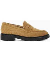 Dune - Lo Garfeld Moc Toe Penny Loafers - Lyst