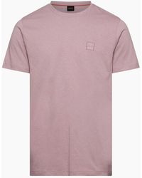 BOSS - Tales T-Shirt With Logo Patch Premium Cotton - Lyst
