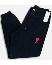 Ami Paris - Ami De Coeur Embroidered Sweatpants - Lyst