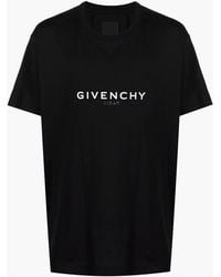 Givenchy - Reverse Paris Logo Print Oversized T-Shirt - Lyst