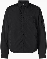 C.P. Company - Chrome-R Lens Logo Padded Nylon Overshirt - Lyst