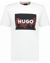 BOSS - Flame Logo T-Shirt - Lyst