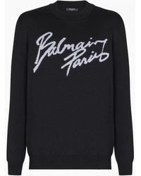Balmain - Merino Wool Sweater - Lyst