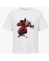 Ted Baker - Phina Floral Bloom T Shirt - Lyst