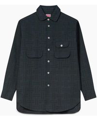 KENZO - Weave Workwear Overshirt - Lyst