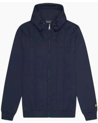 Lyle & Scott - Lyle & Scott Hybrid Quilted Zip-Up Hoodie - Lyst