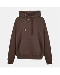 Off-White c/o Virgil Abloh - Hooded Neck Skate Sweatshirt With Kangaroo Pocket - Lyst