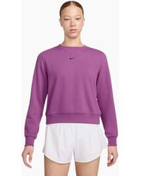 Nike - Small Swoosh Logo Fuschia Sweatshirt - Lyst