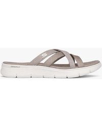 Skechers Go Walk - Flex Sandal-Ssselena Mules Sandals Taupe - Lyst
