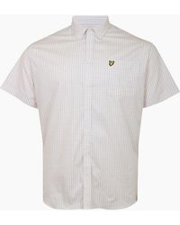 Lyle & Scott - Lyle & Scott Short Sleeve Slim Fit Cove Gingham Shirt - Lyst