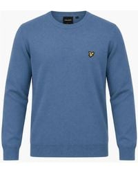Lyle & Scott - Lyle & Scott Merino Crew Neck Jumper Power - Lyst