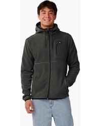 Rip Curl - Rip Curl Departed Polar Hooded Full Zip Fleece - Lyst