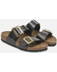 Birkenstock - Sydney Cushion Big Buckle Birko-Flor Patent Sandals - Lyst