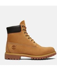 Timberland - 6 Premium Waterproof Boot (Wheat Nubuck Leather) Lace-Up Boots - Lyst