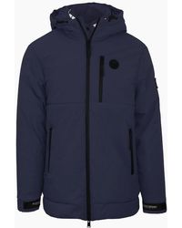 Philipp Plein - Plein Sport Padded Small Circular Logo Branded Jacket - Lyst