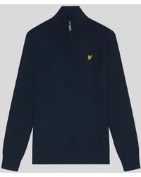 Lyle & Scott - Cotton Merino 1/4 Zip Jumper - Lyst