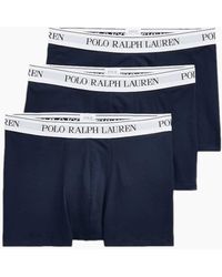 Polo Ralph Lauren - Classic 3 Pk Trunks 056 Nvy/Wht - Lyst