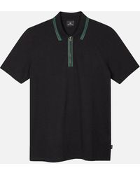 Paul Smith - Ps Reg Fit Half Zip Polo Shirt 79 - Lyst