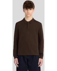 Lyle & Scott - Long Sleeve Cotton Polo Shirt - Lyst