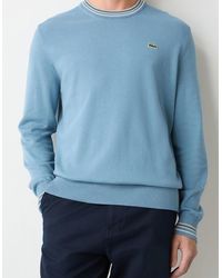 Lacoste - Striped Cotton Jersey Sweater - Lyst