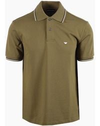 Emporio Armani - Essential Tipped Polo - Lyst