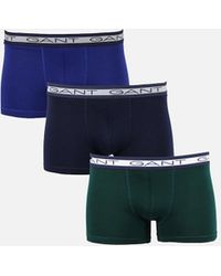 GANT - 3-Pack Core Boxer Trunks, Deep Forest - Lyst