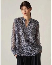 James Lakeland - Leopard Print Blouse - Lyst