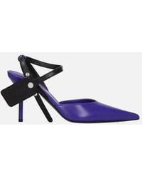 Off-White c/o Virgil Abloh - High Heel Pointy Toe Leather Sandals - Lyst