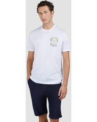 Paul & Shark - X-Soft Jersey T-Shirt With Capri Embroidery - Lyst