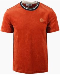 Sergio Tacchini - Monte Velour T-Shirt Rooibos Tea - Lyst