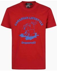 DSquared² - Canadian Lifestyle Bear Design T-Shirt - Lyst