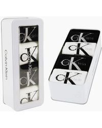 Calvin Klein - 4-Pack Ck Jeans Logo Sports Socks Gift Tin - Lyst