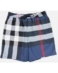 Burberry - Guildes Check Shorts - Lyst