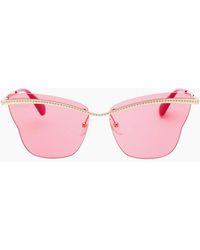 MAX&Co. - Frame Bordeaux Gradient Sunglasses - Lyst