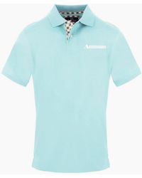 Aquascutum - Collared Neck Short Sleeve Polo Shirt - Lyst