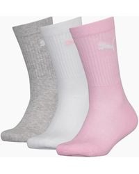 PUMA - 3-Pack Girl's Sports Socks, Rose Water - Lyst