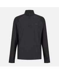 BOSS - Sweat Active Zip Neck Raglan Sleeve Sweatshirt - Lyst