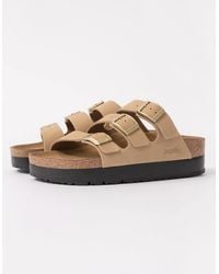 Birkenstock - Papillio Florida Iii Flex Nubuck Platform Sandals - Lyst