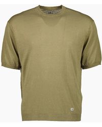 C.P. Company - Linen Knitted T-Shirt - Lyst