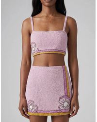 Oceanus - Monty Co-Ord Hand Embroidered Bead Skirt - Lyst