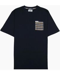 Aquascutum - Active Club Check Pocket T Shirt - Lyst