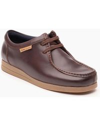 Base London - London Koko Leather Chestnut Moccasins Shoes - Lyst